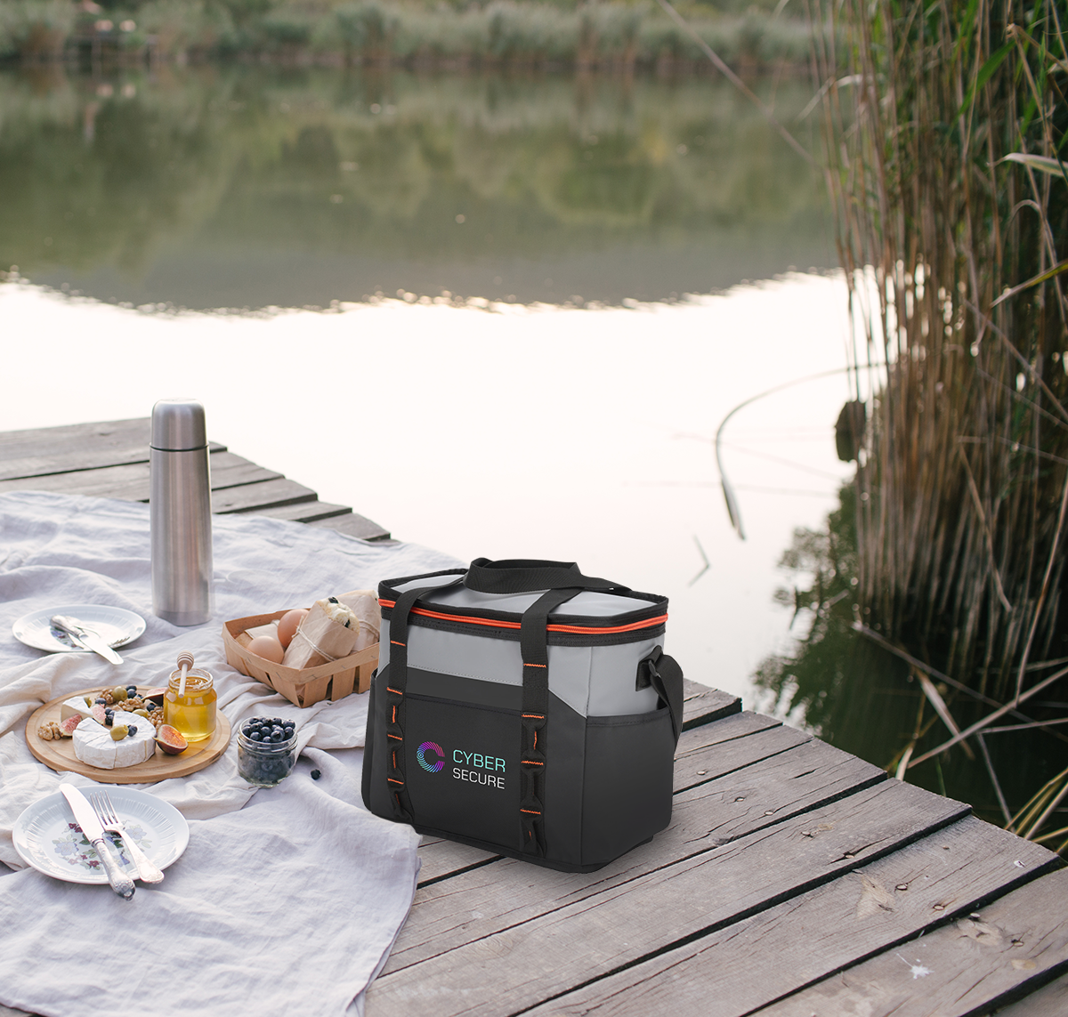 Urban Peak Urban Peak® Waterproof Ridgetop 12 Can Cooler - CB179 Gray