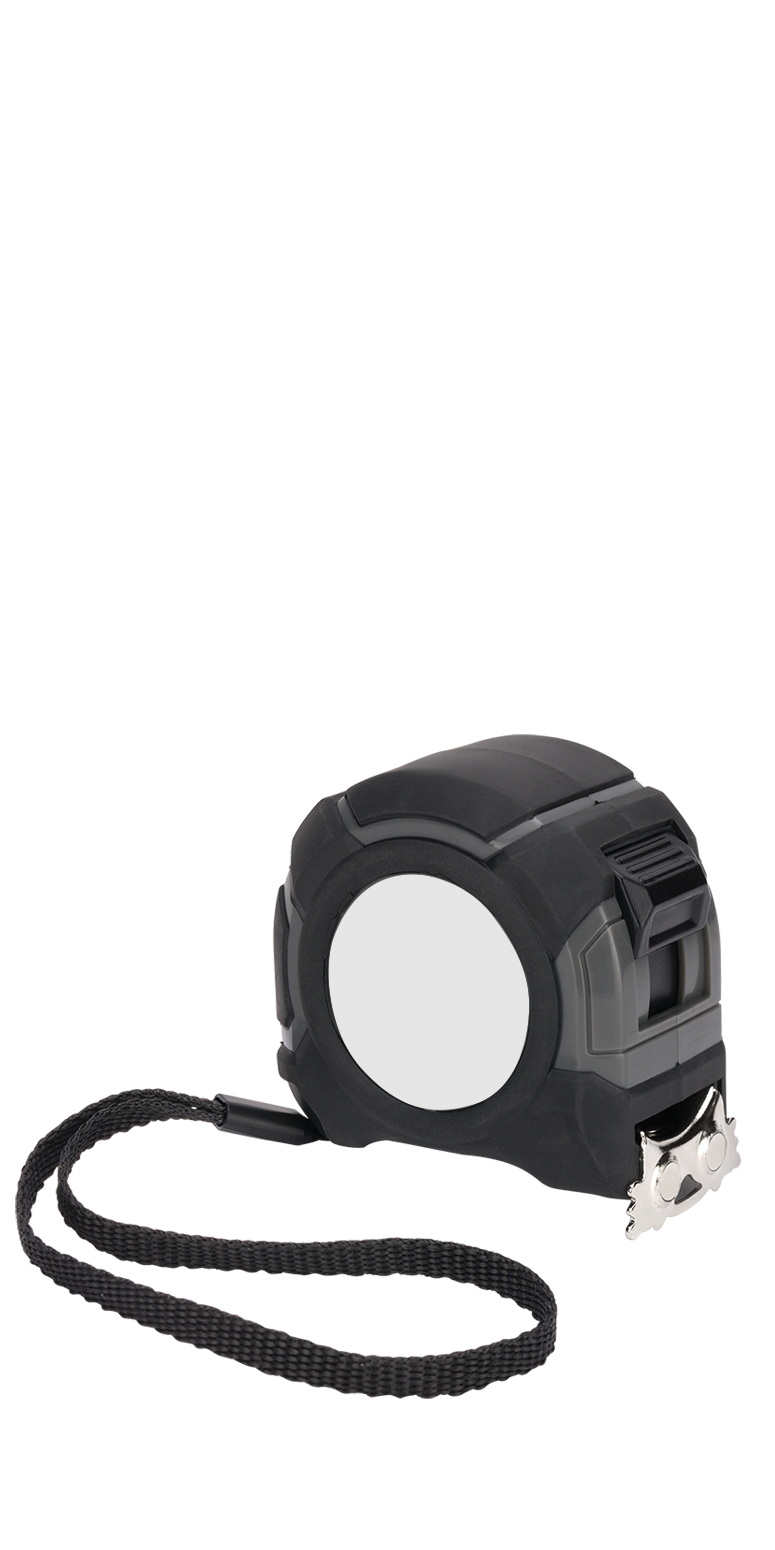 Rugged 25 ft Measuring Tape - MT1125 white