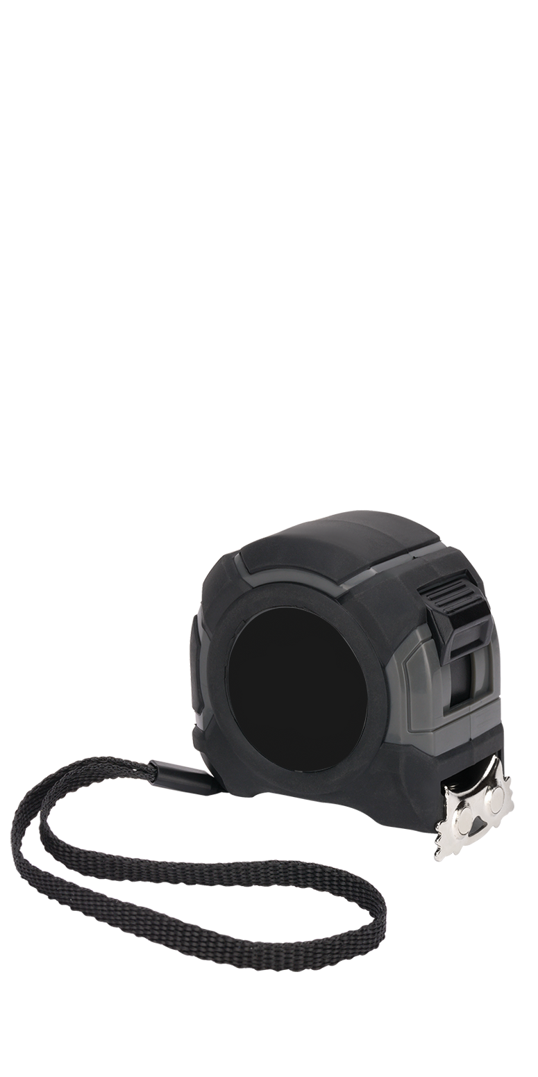 Rugged 25 ft Measuring Tape - MT1125 black