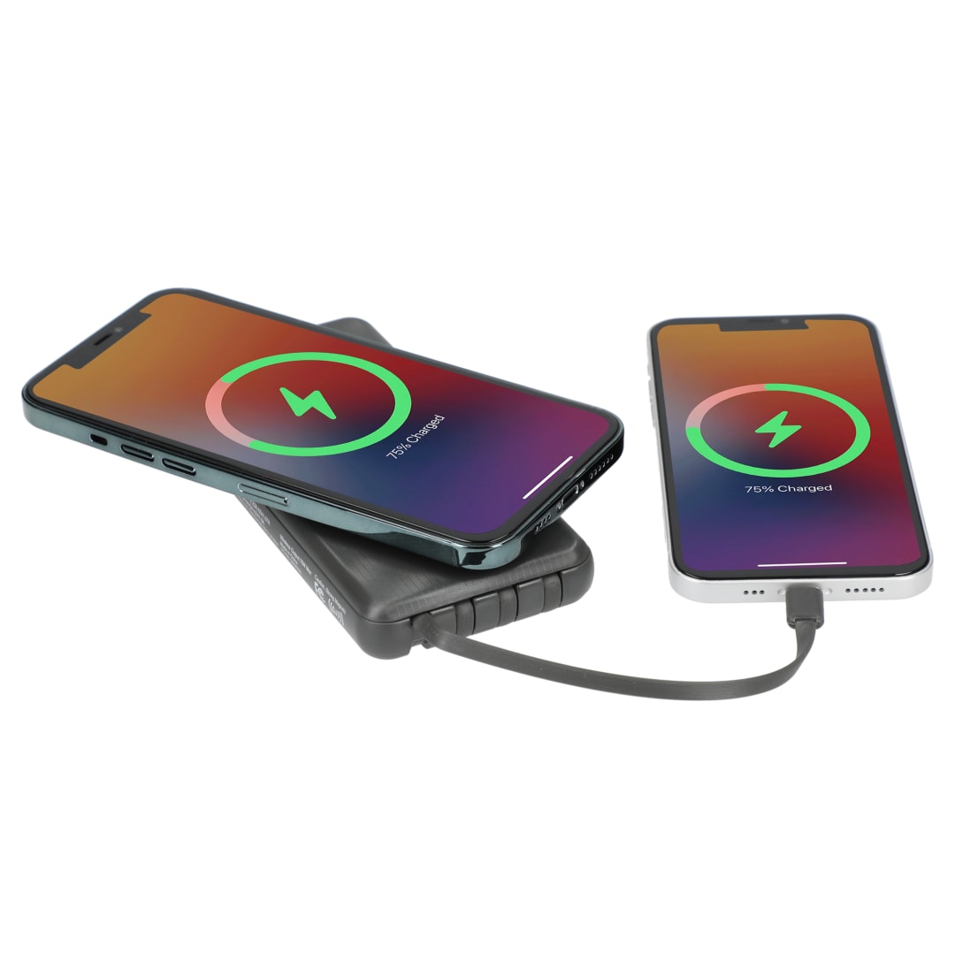 Solekick Solekick™ MagClick™ 10000 15W Wireless Power Bank - 5077-12 Gray