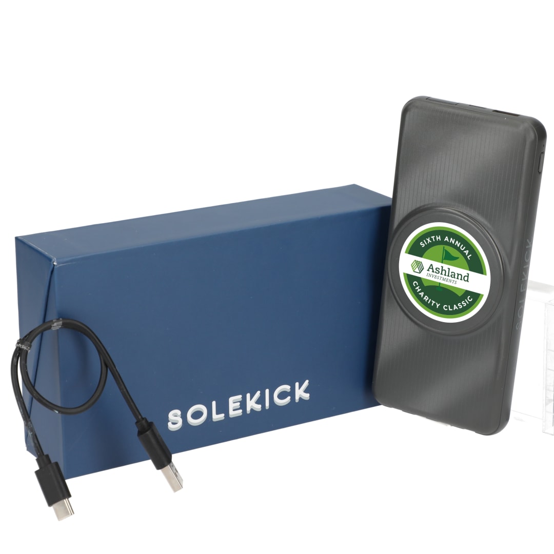 Solekick Solekick™ MagClick™ 10000 15W Wireless Power Bank - 5077-12 Gray