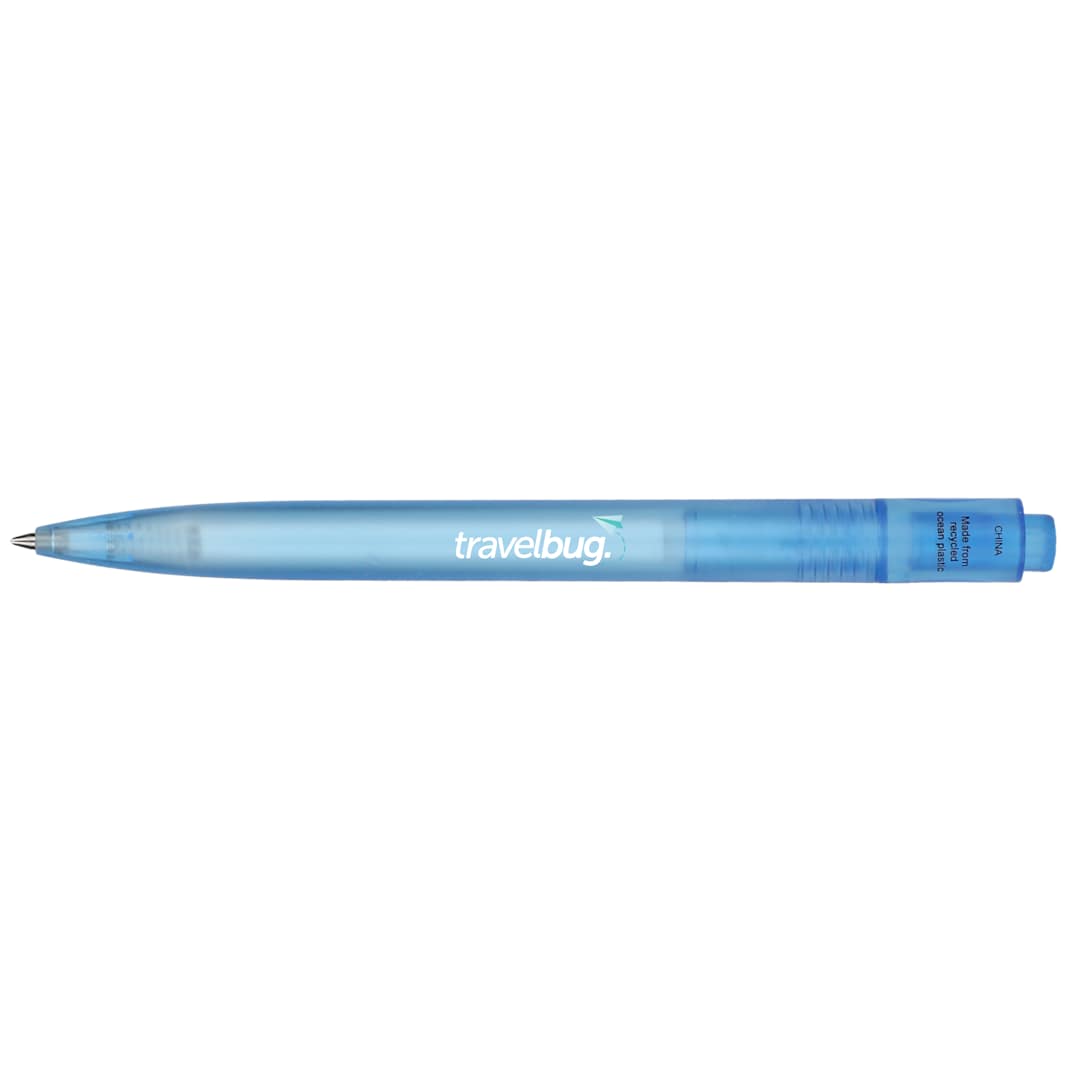 Bullet Recycled Ocean Plastic Gel Pen - SM-5279 Blue