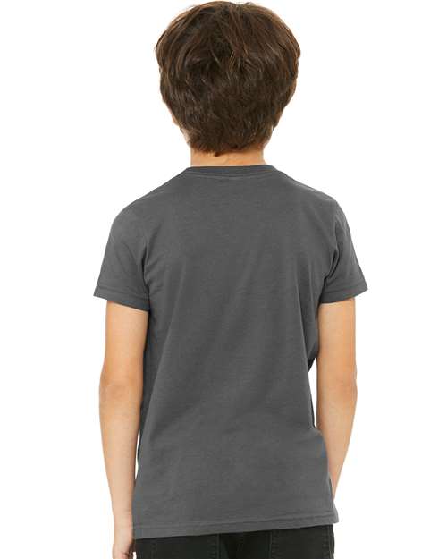 BELLA + CANVAS Youth Jersey Tee - 3001Y Asphalt