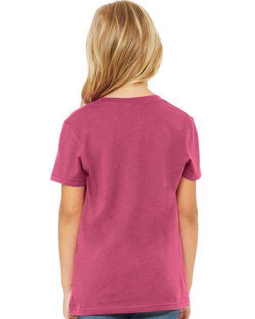 BELLA + CANVAS Youth Jersey Tee - 3001Y Berry