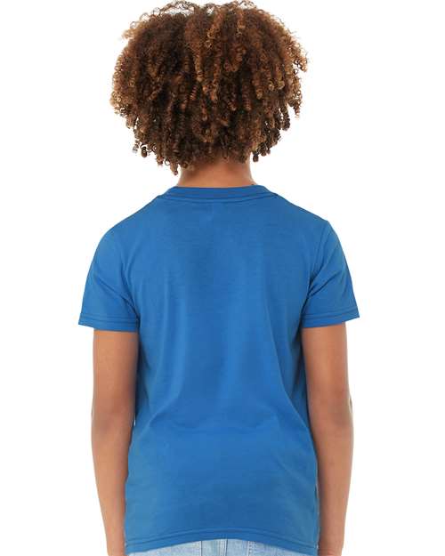 BELLA + CANVAS Youth Jersey Tee - 3001Y Columbia Blue