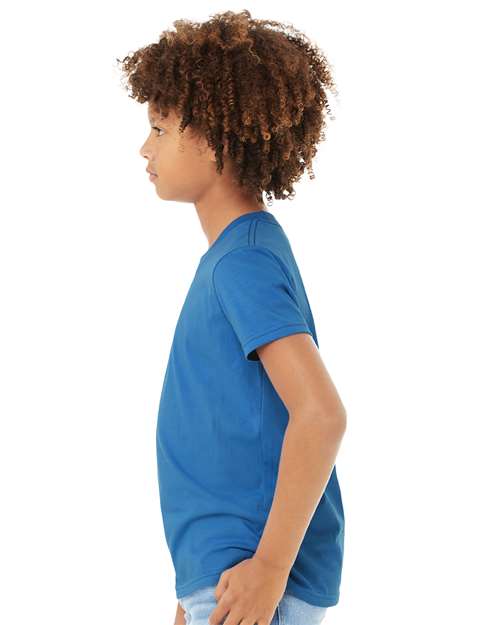 BELLA + CANVAS Youth Jersey Tee - 3001Y Columbia Blue