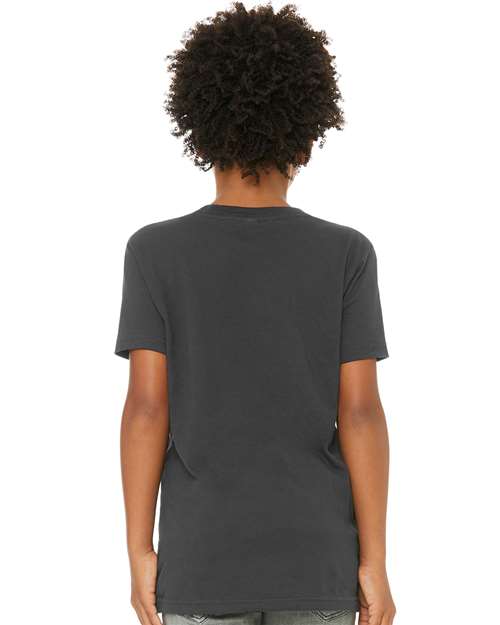 BELLA + CANVAS Youth Jersey Tee - 3001Y Dark Grey