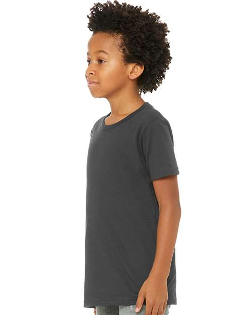 BELLA + CANVAS Youth Jersey Tee - 3001Y Dark Grey