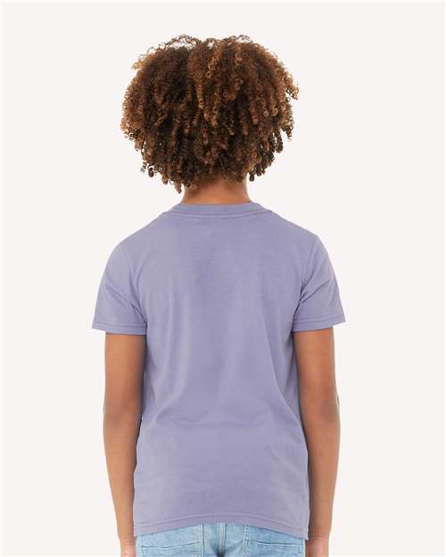 BELLA + CANVAS Youth Jersey Tee - 3001Y Dark Lavender