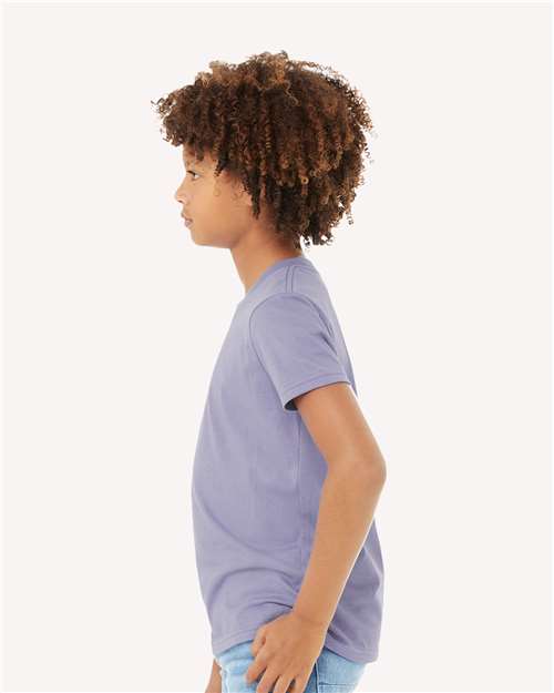 BELLA + CANVAS Youth Jersey Tee - 3001Y Dark Lavender