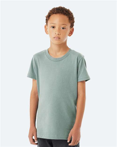 BELLA + CANVAS Youth Jersey Tee - 3001Y Dusty Blue