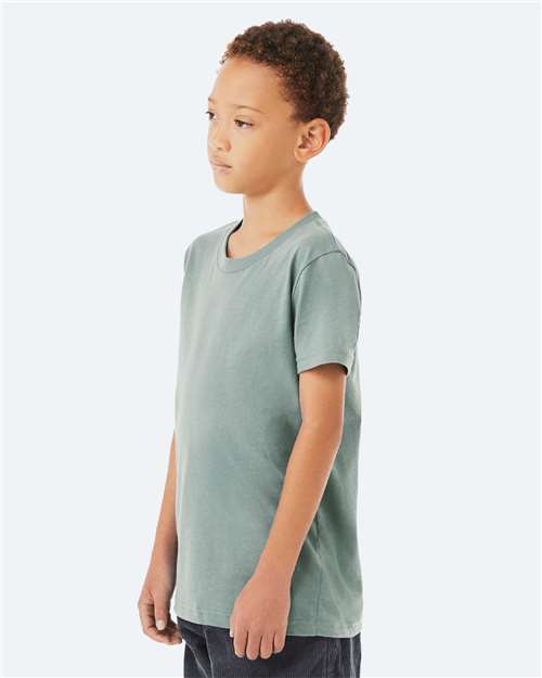 BELLA + CANVAS Youth Jersey Tee - 3001Y Dusty Blue