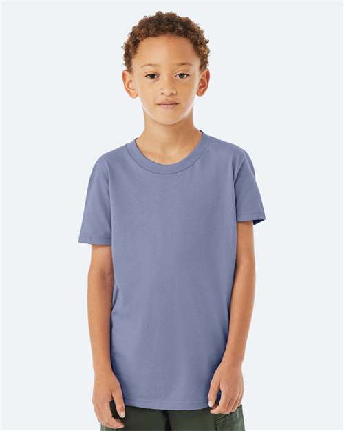 BELLA + CANVAS Youth Jersey Tee - 3001Y Lavender Blue