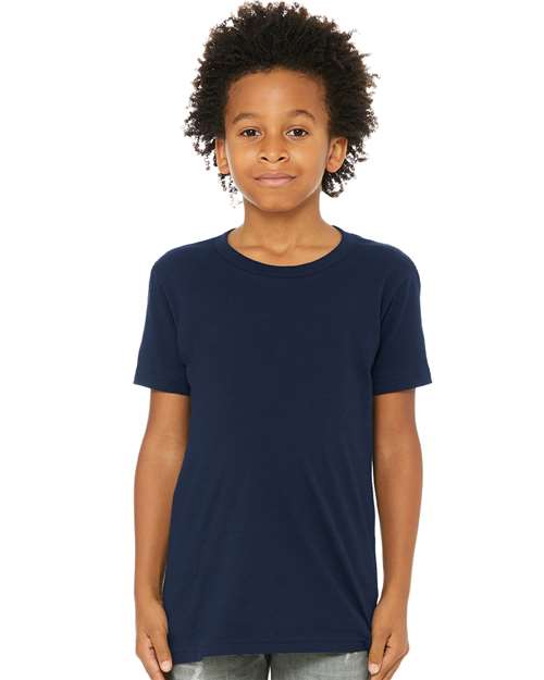 BELLA + CANVAS Youth Jersey Tee - 3001Y Navy