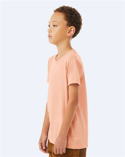BELLA + CANVAS Youth Jersey Tee - 3001Y Peach