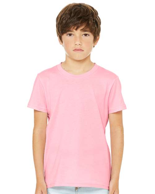BELLA + CANVAS Youth Jersey Tee - 3001Y Pink