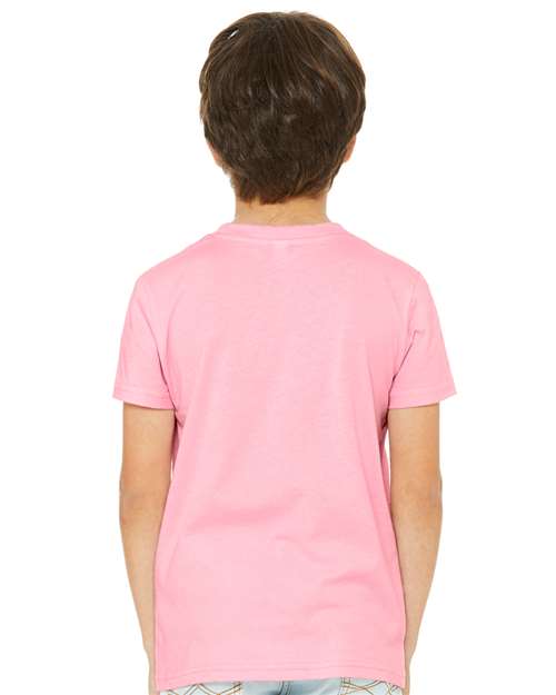 BELLA + CANVAS Youth Jersey Tee - 3001Y Pink