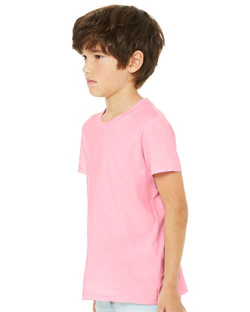 BELLA + CANVAS Youth Jersey Tee - 3001Y Pink