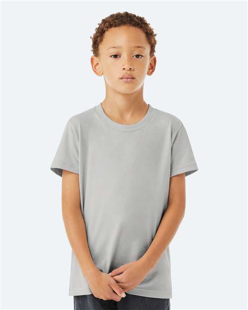 BELLA + CANVAS Youth Jersey Tee - 3001Y Solid Athletic Grey