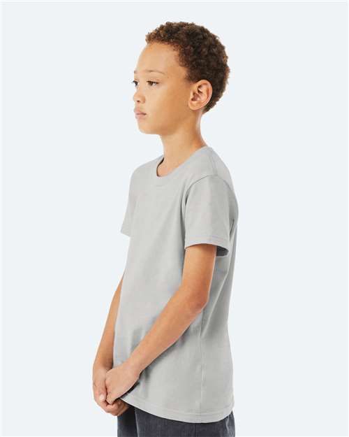 BELLA + CANVAS Youth Jersey Tee - 3001Y Solid Athletic Grey
