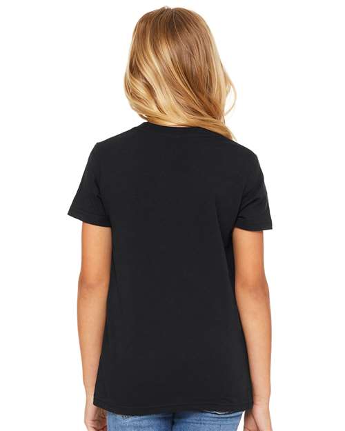 BELLA + CANVAS Youth Jersey Tee - 3001Y Vintage Black