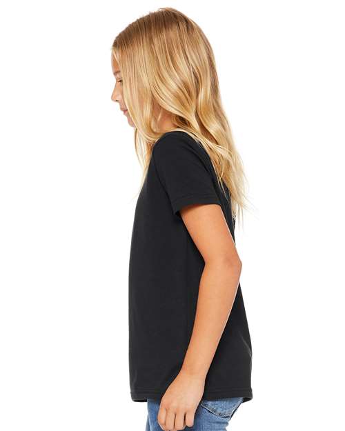 BELLA + CANVAS Youth Jersey Tee - 3001Y Vintage Black