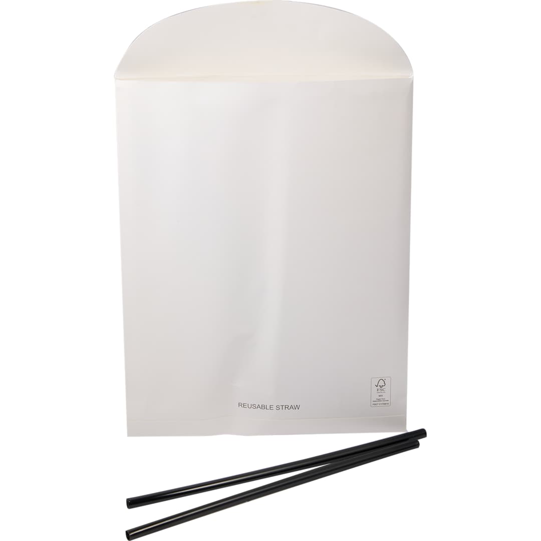 Pinnacle Recycled Travel Tumbler with Straw 40oz - 1603-15 Black