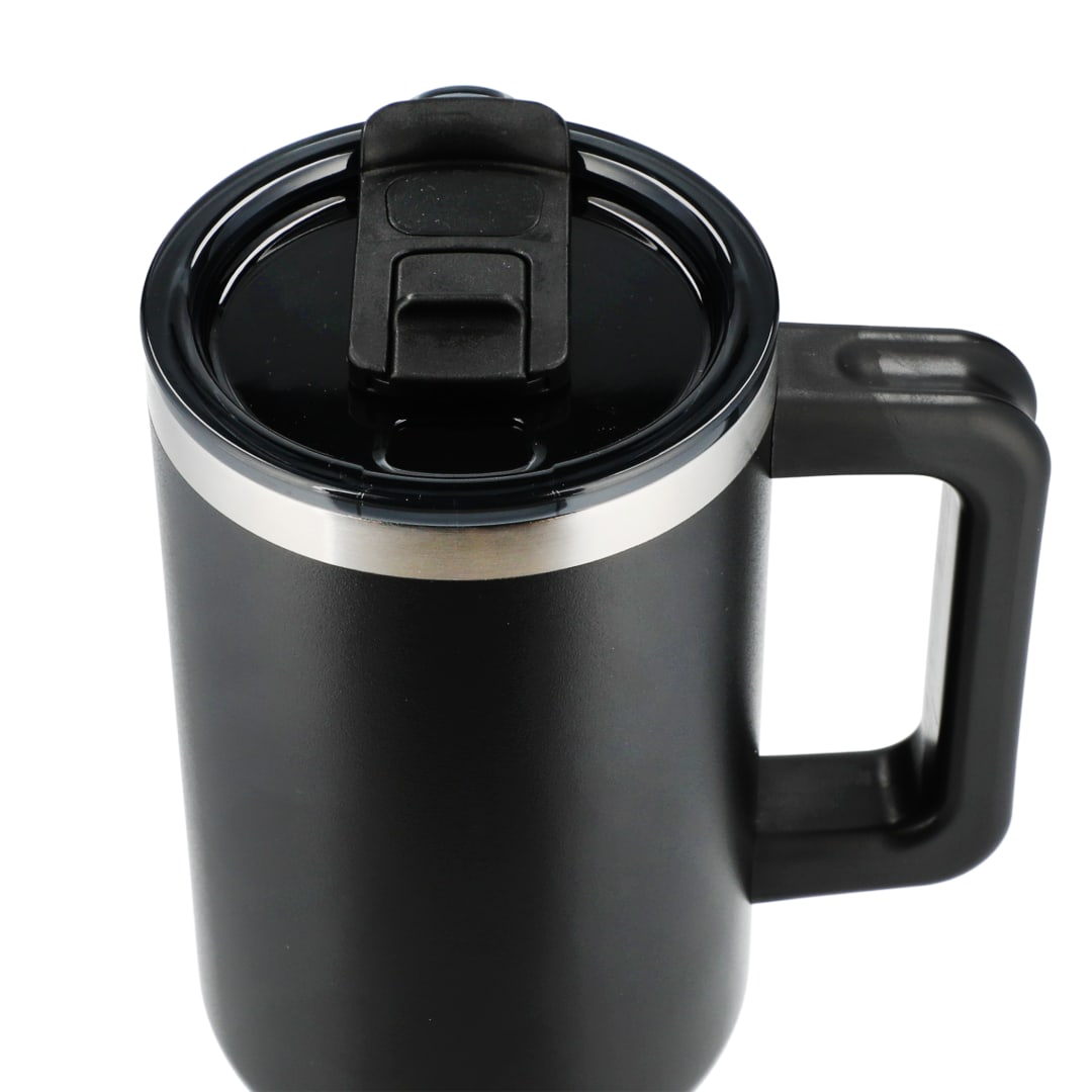 Pinnacle Recycled Travel Tumbler with Straw 40oz - 1603-15 Black