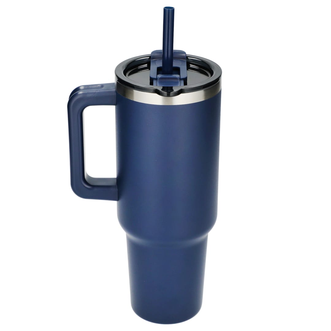 Pinnacle Recycled Travel Tumbler with Straw 40oz - 1603-15 Blue