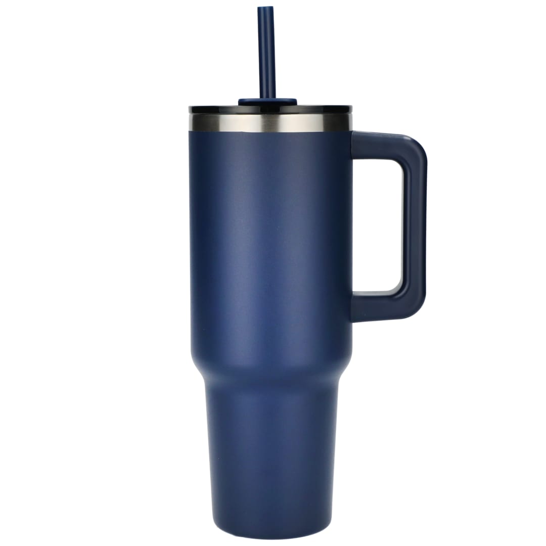 Pinnacle Recycled Travel Tumbler with Straw 40oz - 1603-15 Blue