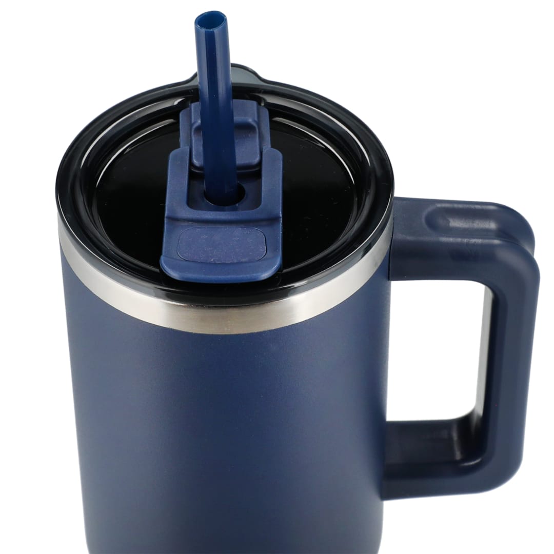 Pinnacle Recycled Travel Tumbler with Straw 40oz - 1603-15 Blue