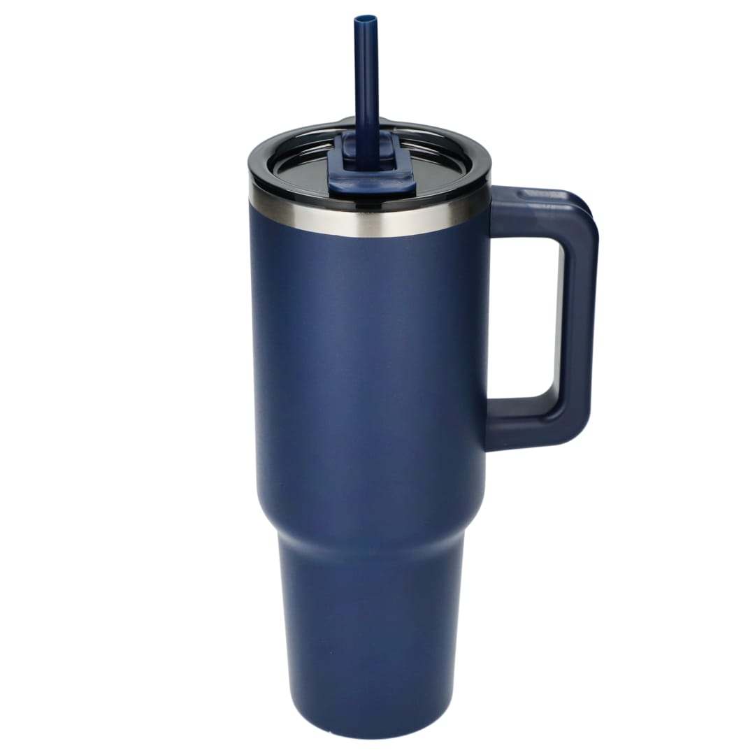 Pinnacle Recycled Travel Tumbler with Straw 40oz - 1603-15 Blue