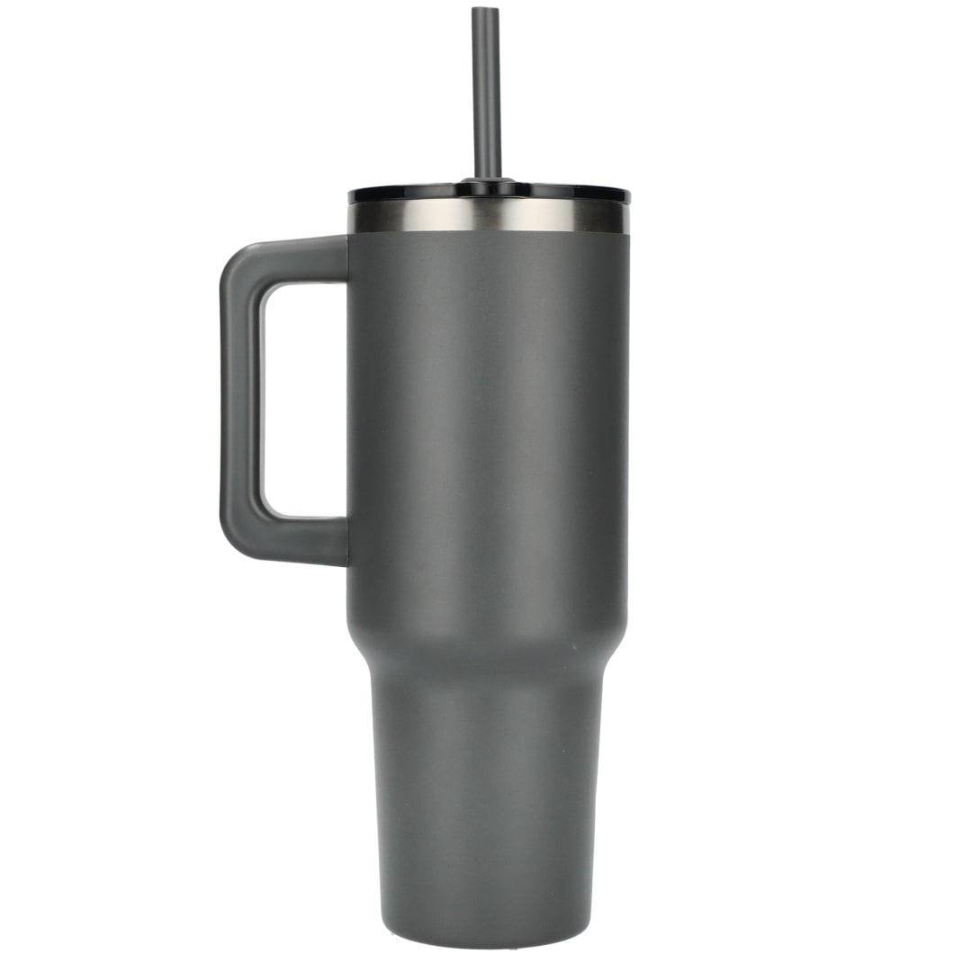 Pinnacle Recycled Travel Tumbler with Straw 40oz - 1603-15 Gray