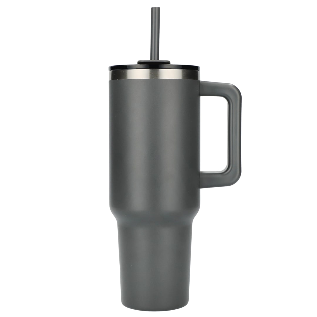 Pinnacle Recycled Travel Tumbler with Straw 40oz - 1603-15 Gray