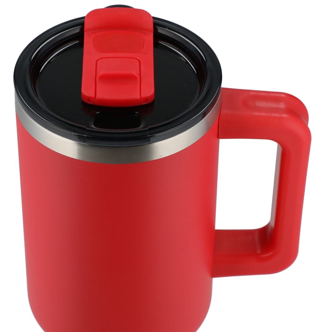 Pinnacle Recycled Travel Tumbler with Straw 40oz - 1603-15 Red