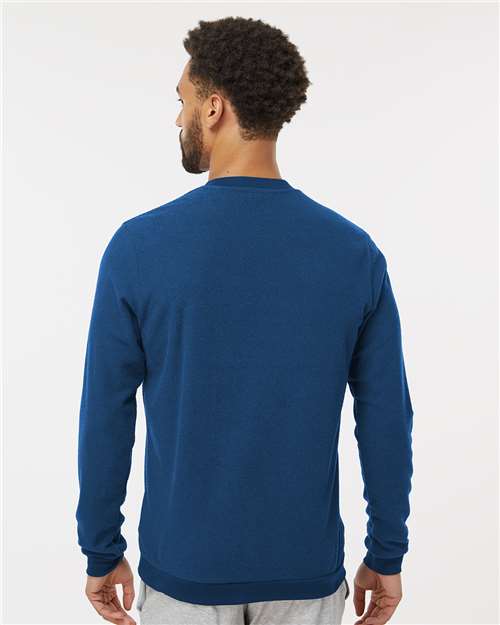 Adidas Men's Terry Loop Crewneck Sweatshirt - A586 Collegiate Navy