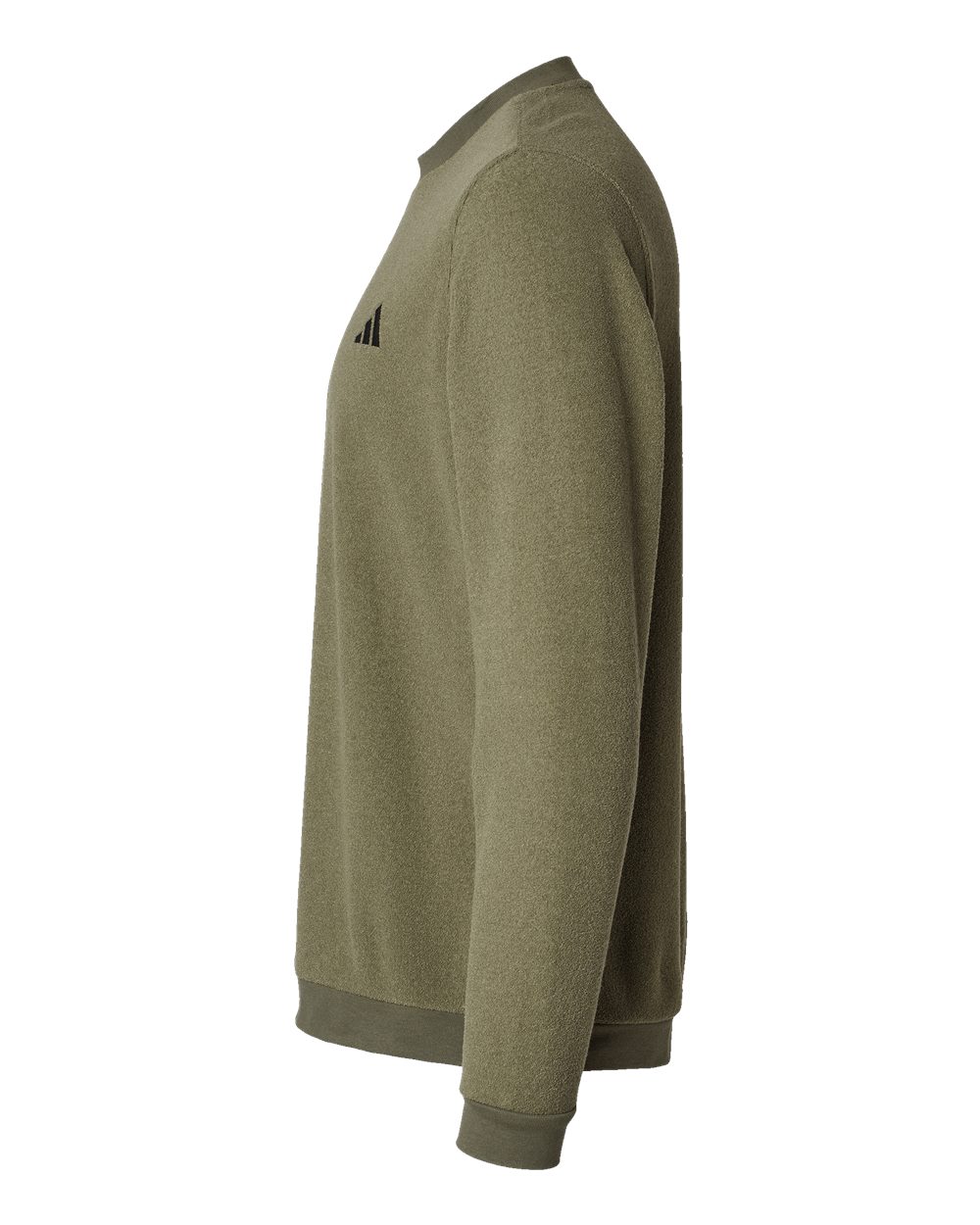 Adidas Men's Terry Loop Crewneck Sweatshirt - A586 Olive Strata