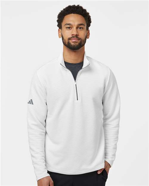 Adidas Men's Spacer Quarter-Zip Pullover - A588 Core White