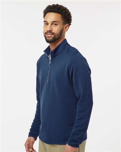 Adidas Men's Spacer Quarter-Zip Pullover - A588 Collegiate Navy