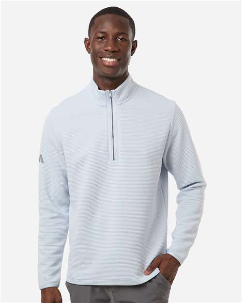 Adidas Men's Spacer Quarter-Zip Pullover - A588 Halo Blue