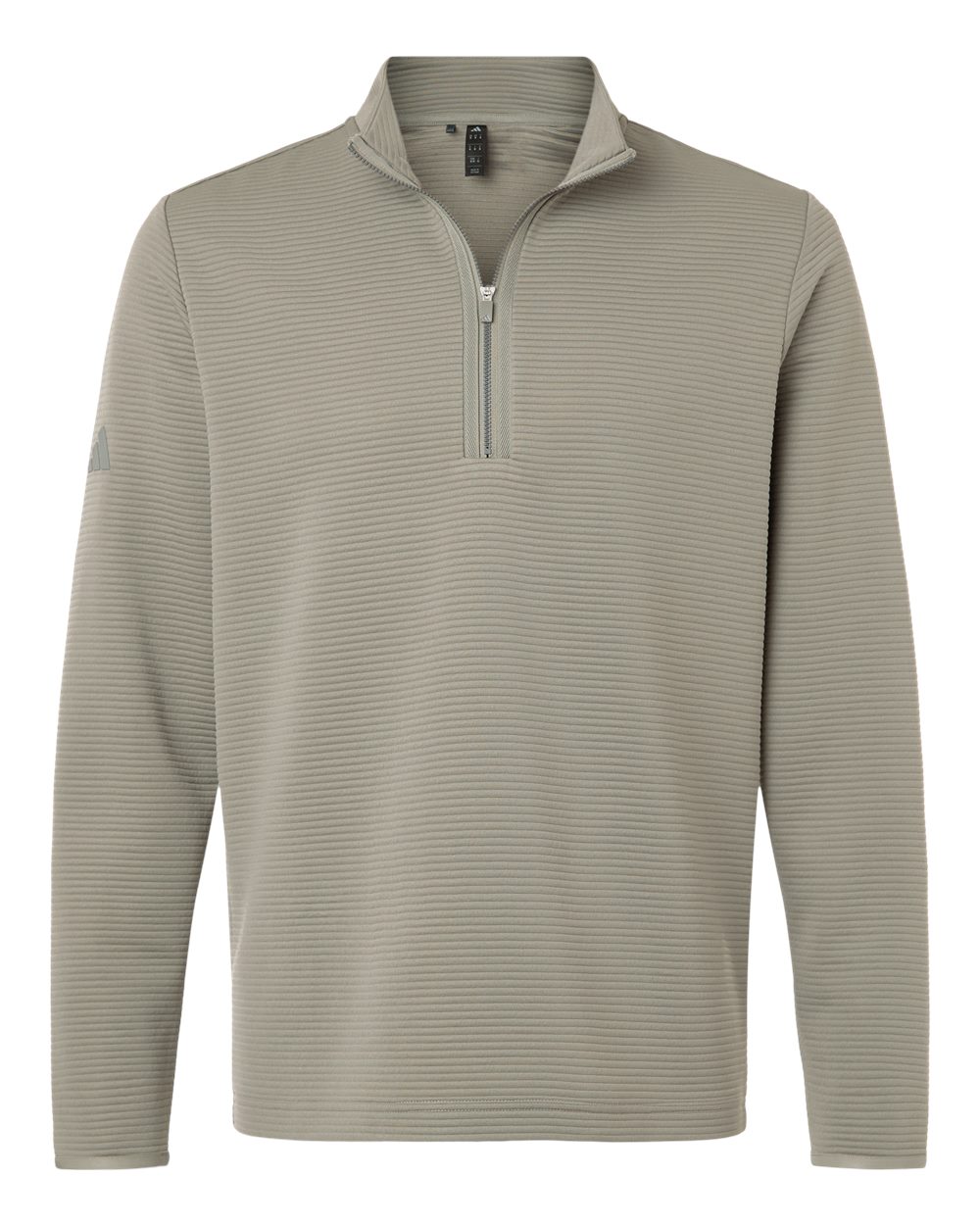 Adidas Men's Spacer Quarter-Zip Pullover - A588 Silver Pebble