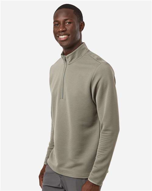 Adidas Men's Spacer Quarter-Zip Pullover - A588 Silver Pebble