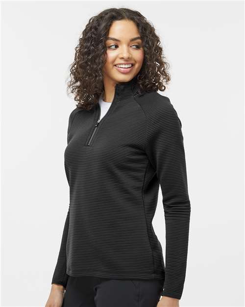 Adidas Women's Spacer Quarter-Zip Pullover - A589 Black