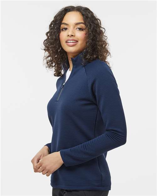 Adidas Women's Spacer Quarter-Zip Pullover - A589 Collegiate Navy