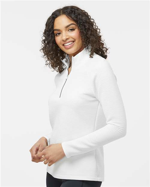Adidas Women's Spacer Quarter-Zip Pullover - A589 Core White