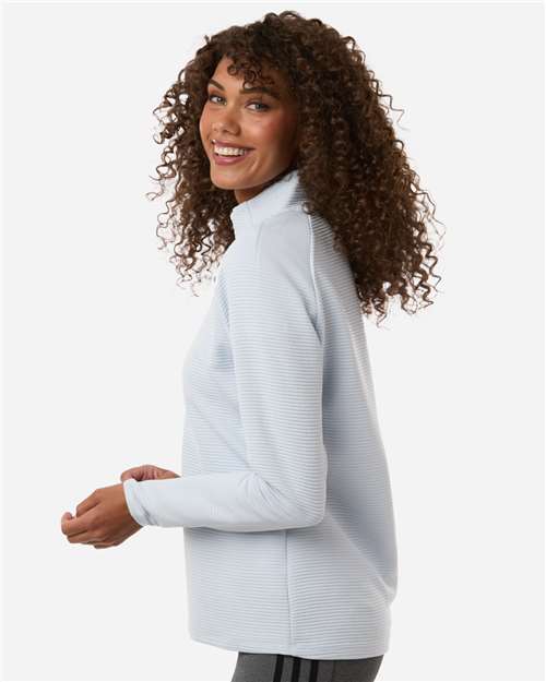 Adidas Women's Spacer Quarter-Zip Pullover - A589 Halo Blue