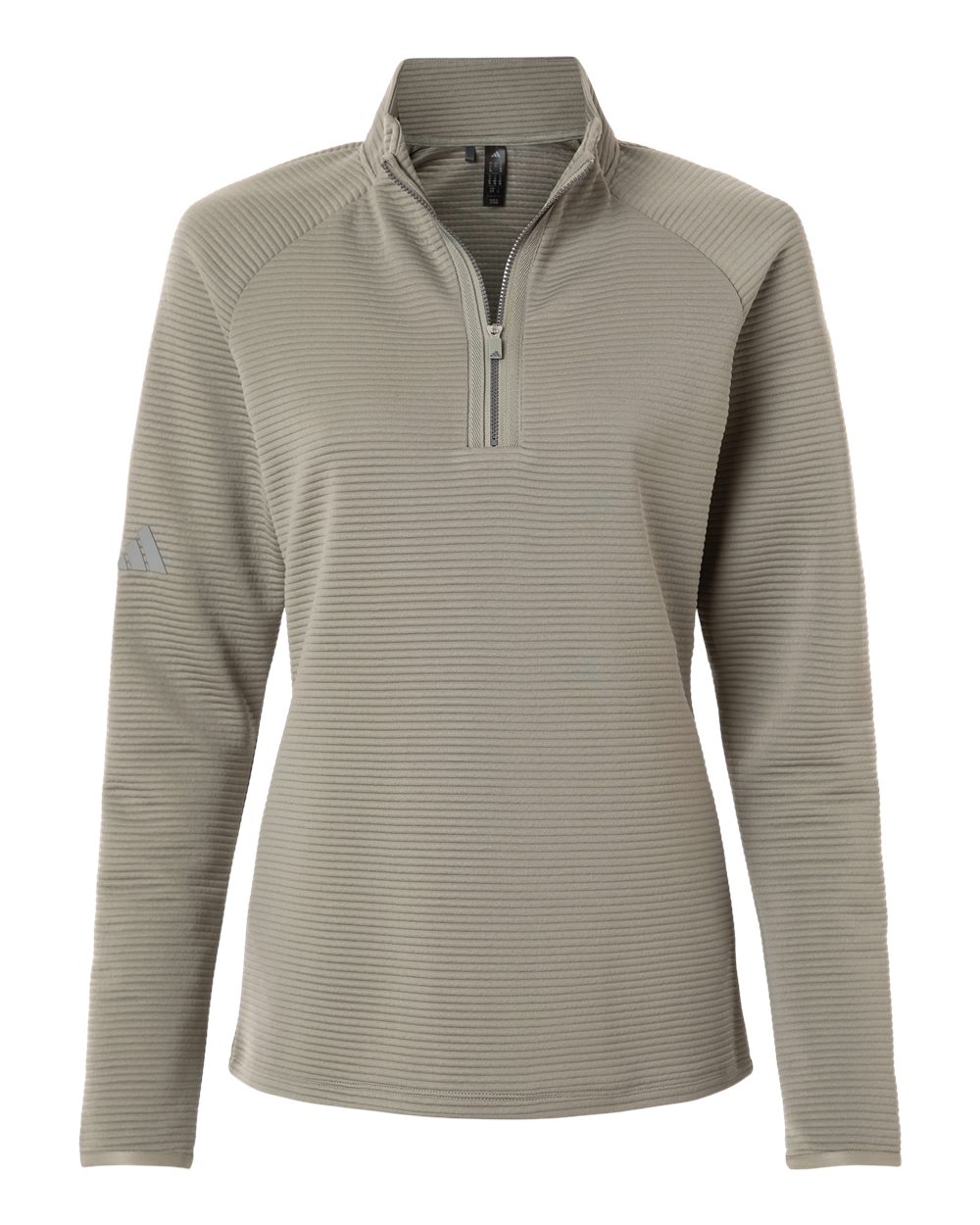 Adidas Women's Spacer Quarter-Zip Pullover - A589 Silver Pebble