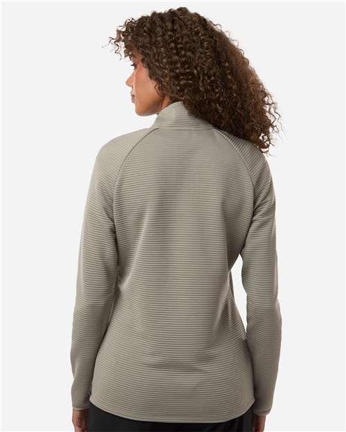 Adidas Women's Spacer Quarter-Zip Pullover - A589 Silver Pebble