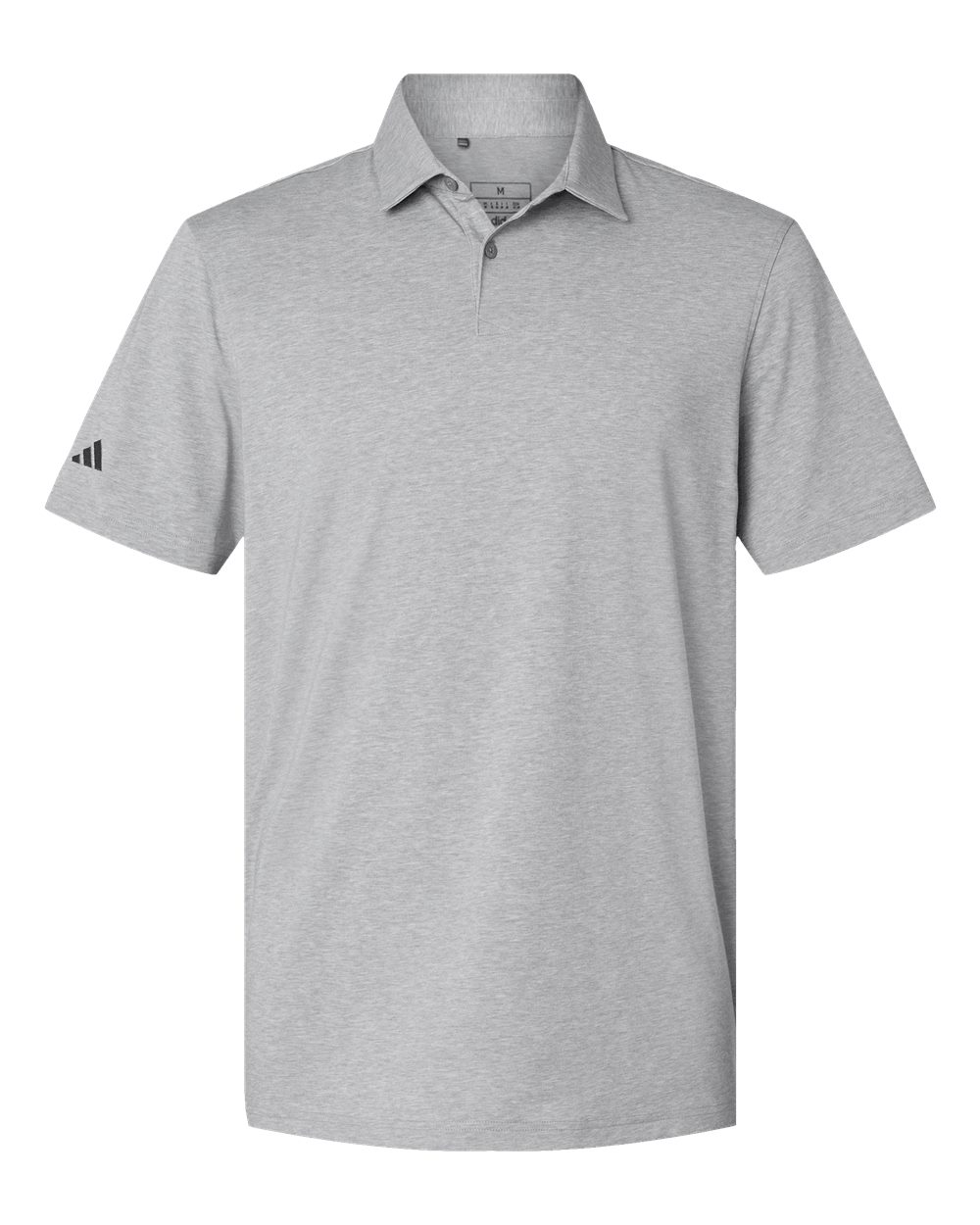 Adidas Men's Blended Polo - A590 Grey Three Melange