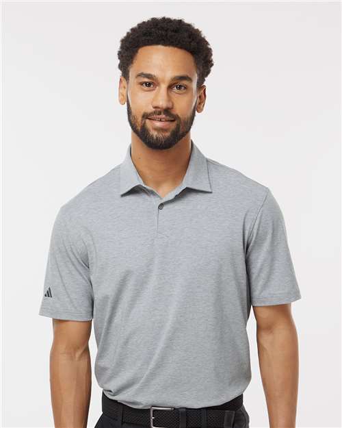 Adidas Men's Blended Polo - A590 Grey Three Melange